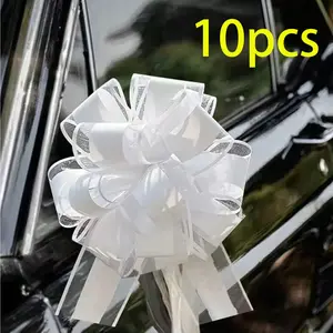 10 Wedding Car Decorative Bowknots, // Ribbon for Door Decoration, Tableware, Gift Wrapping, Floral Arrangements, Anniversary Gifts
