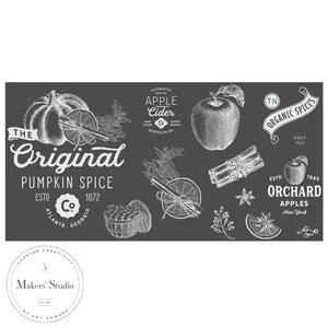 Pumpkin Spice - Mesh Stencil 12x24
