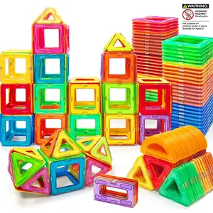 Magnetic Toys, Magnetic Tiles Stacking, Magnetic Cubes, STEM Toys Learning Educational Magnet Toys, Learning Tool, for Children Toys for Kids Gifts, Christmas or Halloween Gifts, Random Color, Square, Creative Magnetic Blocks