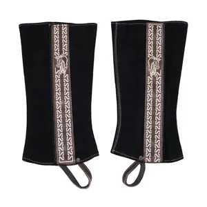 Polainas Black Charras Half Charro Half Chaps