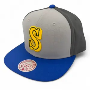 MENS MITCHELL & NESS MLB TRIPLE PLAY LIBERTY SNAPBACK COOP MARINERS