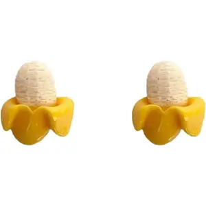 Banana Earrings for Women Small  Stud Cute Fun Summer Earrings