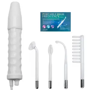 High Frequency Electrode Tube Beauty Device, Us Plug, 4-In-1 High Wave Therapy Equipment, Skincare Tool, New Condition, High Frequency Wand