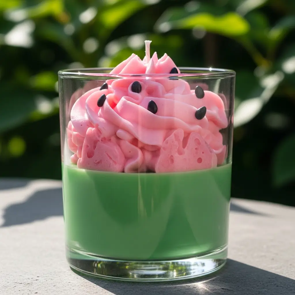 Watermelon Whipped Cream Candle