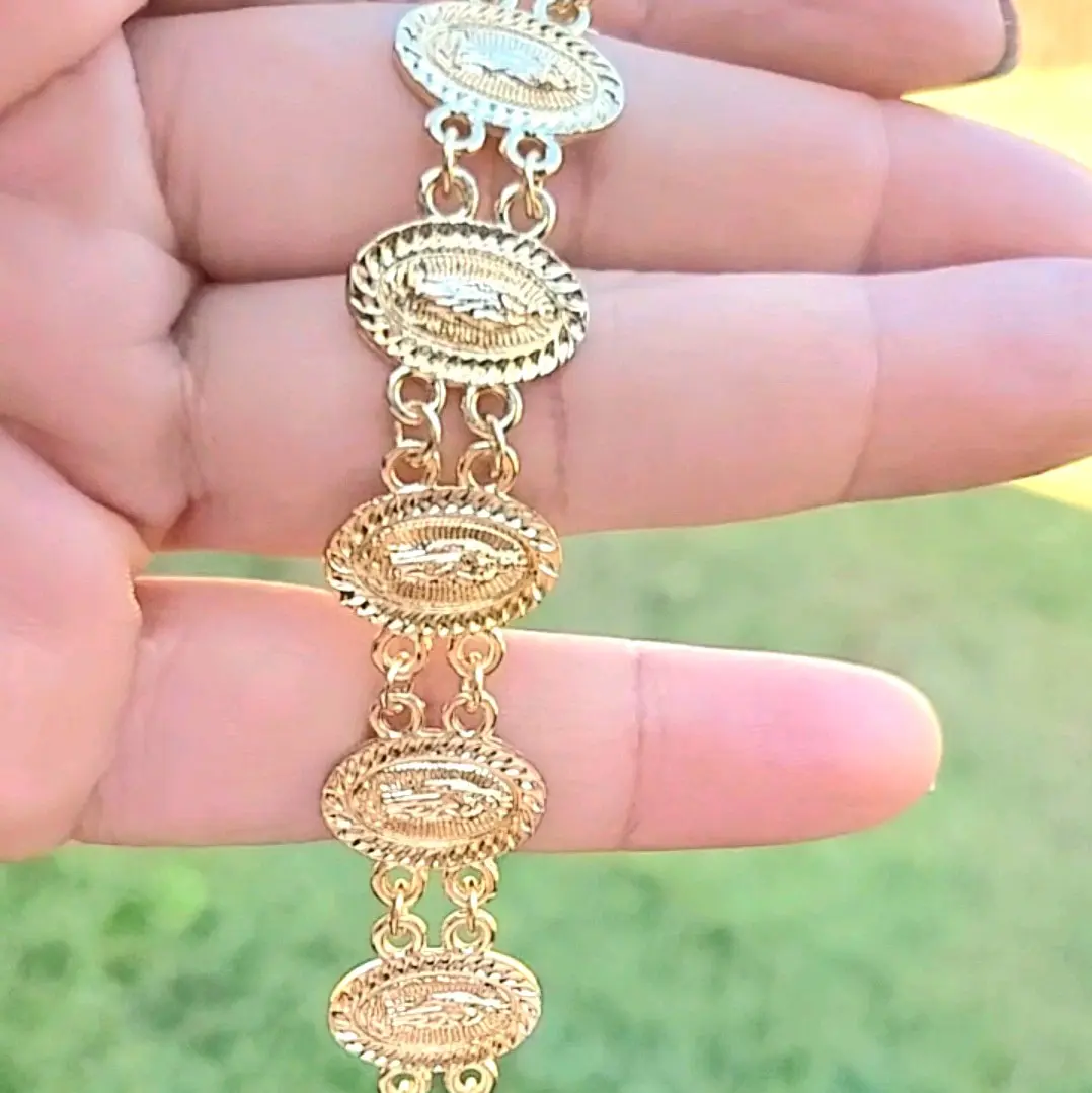 Virgencita Gold Laminated Bracelets