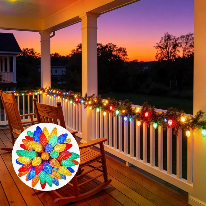 Solar Strawberry Light Strip, 5m/7m/12m LED Lights, Waterproof Ip45, Outdoor Indoor Use, Party Festival Decor, Energy Saving