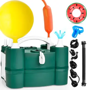 Electric Balloon Pump, Portable Electric Balloon Blower Balloon Air Pump Dual Nozzles 110V 600W Balloon Inflator for Party Decoration