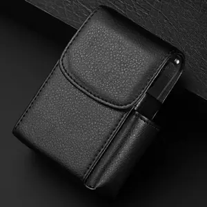 Vintage Leather Storage Bag, 1 Count Portable Cigarette Case, Cigarette Storage Bag, Home Organizer for Living Room Bedroom Office, Space Saving Bags, Accessory Pouch