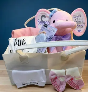 The Grand Welcome Set: Ultimate Personalized Luxury Baby Gift Basket