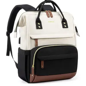 LOVEVOOK Laptop Backpack for Women 15.6 Inch Work Business Backpacks Purse with USB Port Large Capacity Nurse Bag College Bookbag for School Waterproof Casual Daypack for Travel