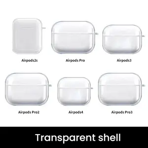 AirPods Full Series Transparent Protective Case, Clear AirPods Cover, Durable AirPods Protector, Stylish AirPods Case for Daily Use, Protection