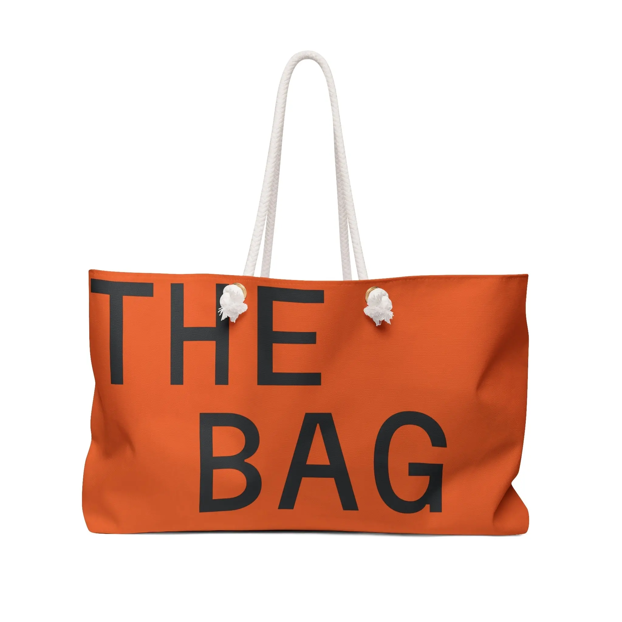 THE BAG Bold Statement Weekender Bag | Premium Orange Travel Tote 24" | Spacious Weekend Duffel