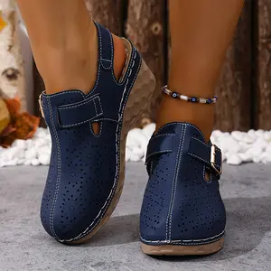 Items Women'S Travel Include-Heeled, Wedge Shoes Beach Camping, Uniquely Designed Laser-Engraved Handmade Line in Solid with Adjustable Buckles, And Stylish Holiday Gifts That Are Visually Appealing, Women Shoes