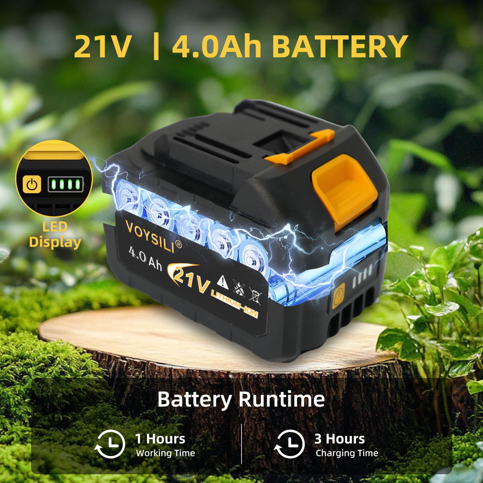 21V Power Cordless Electric Hedge Trimmer - Cordless Trimmer with Dual Safety Locks, Low Vibration, 3 Power Modes, 4.4 lbs Lightweight, 22000 RPM, Easy Maintenance, Splash Guard, Fast Charger - For Hedge, Shrub Pruning in Courtyards, Gardens