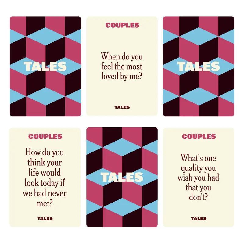 TALES Couples Edition - 150 Curated Questions for Deepening Your Connection & Creating Lasting Memories - Perfect for Every Stage of Your Relationship