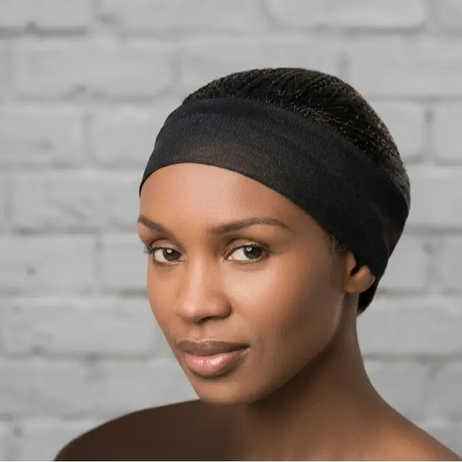 Extra Wide Hair Setting Bands, 40 Count Black Mega Wrap Strips for a Tight, Secure Wrap, High Stretch Hair Securing Tool for Netted Weaves, Netted Weave, Secure Hold