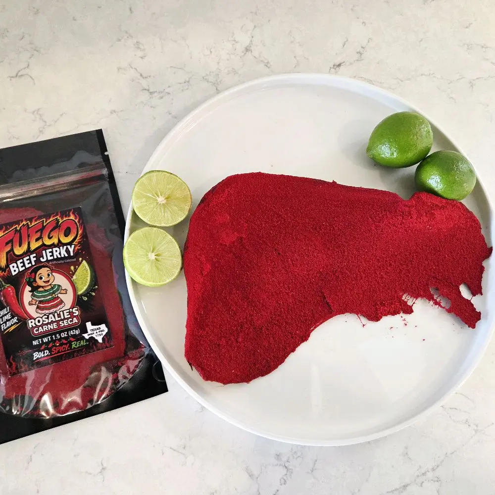 Fuego Dry Beef Jerky, Savory Dried Meat Snack