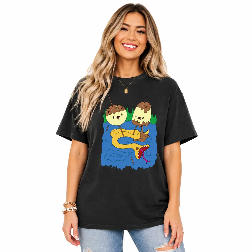 Adventure Time Shirt Princess Bubblegum And Marceline Rock Tee Vintage Cartoon Shirt Cotton Top