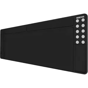 Rifle Gun Cleaning Mat, Anti-Slip Rubber Tactical Magnetic Mat, Gun Maintenance Mat,Gun Maintenance Mat for Gun Cleaning Kits 36" x 12"