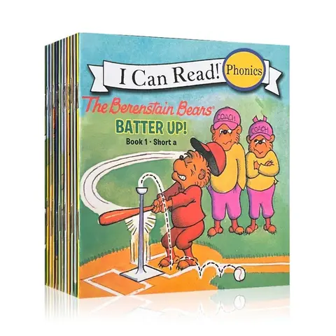 English Language Learning Books Set, Natural Reading Skills Development, Reading Materials, Letter Sound Learning, Short Long Vowel Sounds & Basic Grammar, Educational Toys for Kids