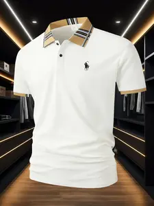 X148 Death Explosive Printing men's fashion POLO fir, Casual Sport Shirt, stylish design, suitable for outdoor sports and street wear, comfortable and breathable, summer essential, there are five colors to choose from.