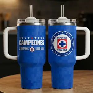Tumbler 40oz Campeones Cruz Azul V3 Club Stainless Steel Tumbler 40oz