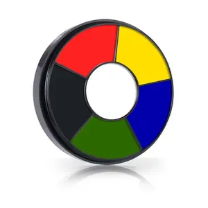 6 Colors Face Body Paint for Halloween Makeup,White &Black &Red&Yellow&Green&Royal Blue Face Paint,Waterproof Professional USA Flag Face Painting,Halloween Cosplay SFX Makeup Palette