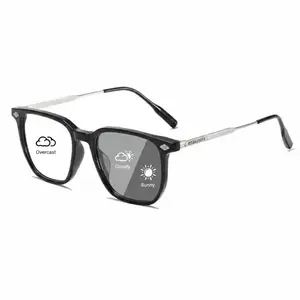 Ferrberty x Lyrasses 2.0 Photochromic Glasses - Sleek Flat Unisex Design Ultra-Light UV400 Protection 2.8mm Tempered Lenses Ideal for Work Daily Use Party & Christmas Gift