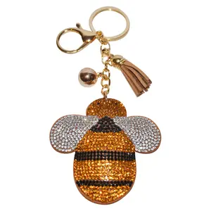 Rhinestone Keychains for Women and Girls, Bling Backpack Keyrings, Purse Charms, Sparkle Key Fob, Fun Keychain Gifts