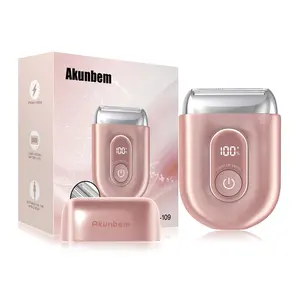 Women's Mini Electric Shaver, Portable Waterproof Electric Razor, Rechargeable for Bikini Line, Legs, Underarms and Private Areas, For Travel, Office and Business Trips