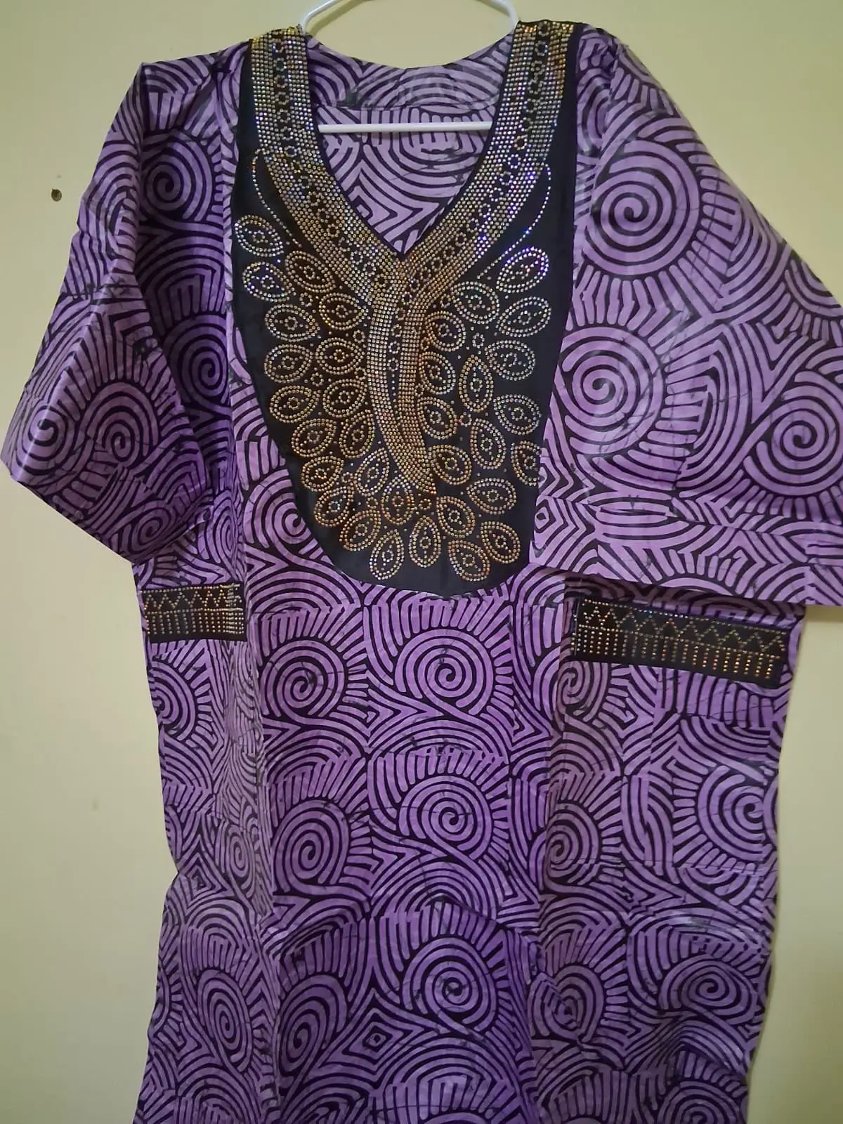 Embroidered Beaded Bubu Gown