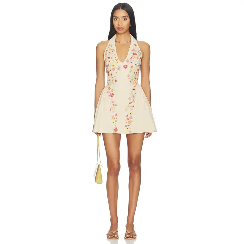 sachin and babi light blue dress Free People Wildflower Embroidered Mini Dress in Blue