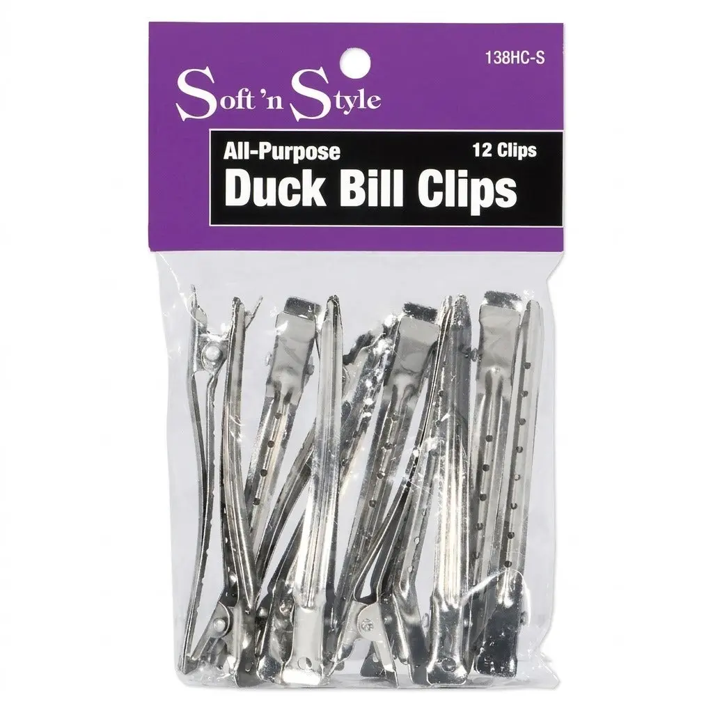 SNS Steel Duck Bill Clips 12pcs #138HC-S
