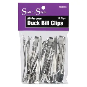 SNS Steel Duck Bill Clips 12pcs #138HC-S