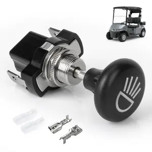 Universal Golf Cart Light , Push Pull Headlight  Button-12Volt Replace for Golf Cart Club , Yamaha, EZGO Models, OEM #4034