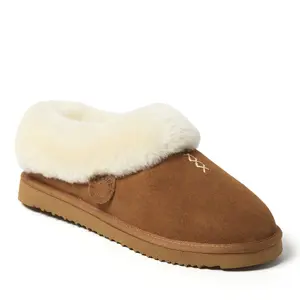 Fireside by Dearfoams Women's Adelaide Genuine Shearling Clog Slipper