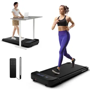 COSTWAY - 2.5HP Under Desk Treadmill with Remote Control and 3 Countdown Modes-Black