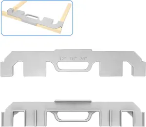 2 count 6 in 1 Framing Tools, 12/14/16/18/20/24 Inch Adjustable Size On-Center Stud Layout Tool,  Cast  Framing Spacing Tool