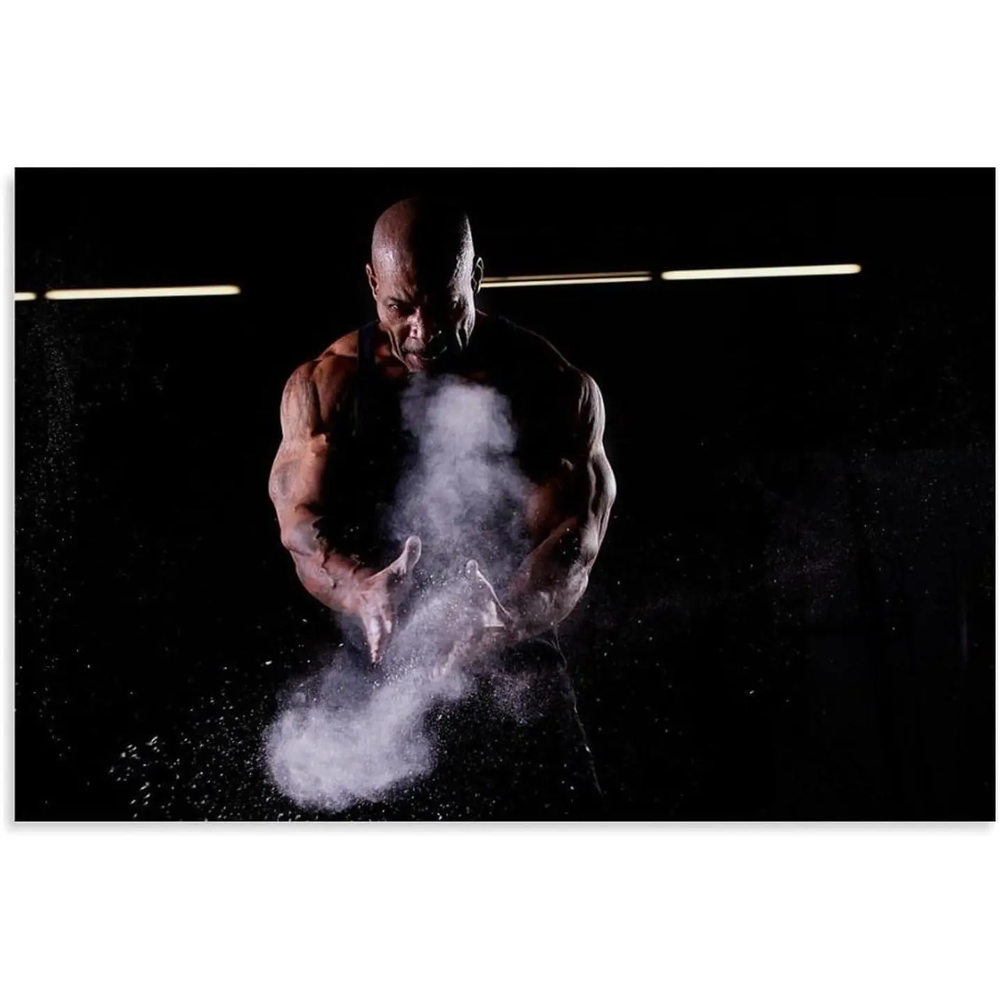 CT Fletcher Bodybuilding Art Poster Crazy Fitness Master Art Poster Room Aesthetics Poster Canvas Poster Wall Art Decor Print Picture Paintings for Living Room Bedroom Decoration