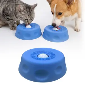 Dog Lick & Slow Feeder Bowl with Rolling Ball – Perfect for Wet Food, Keeps Dogs Engaged, Great Gift for Dog Lovers