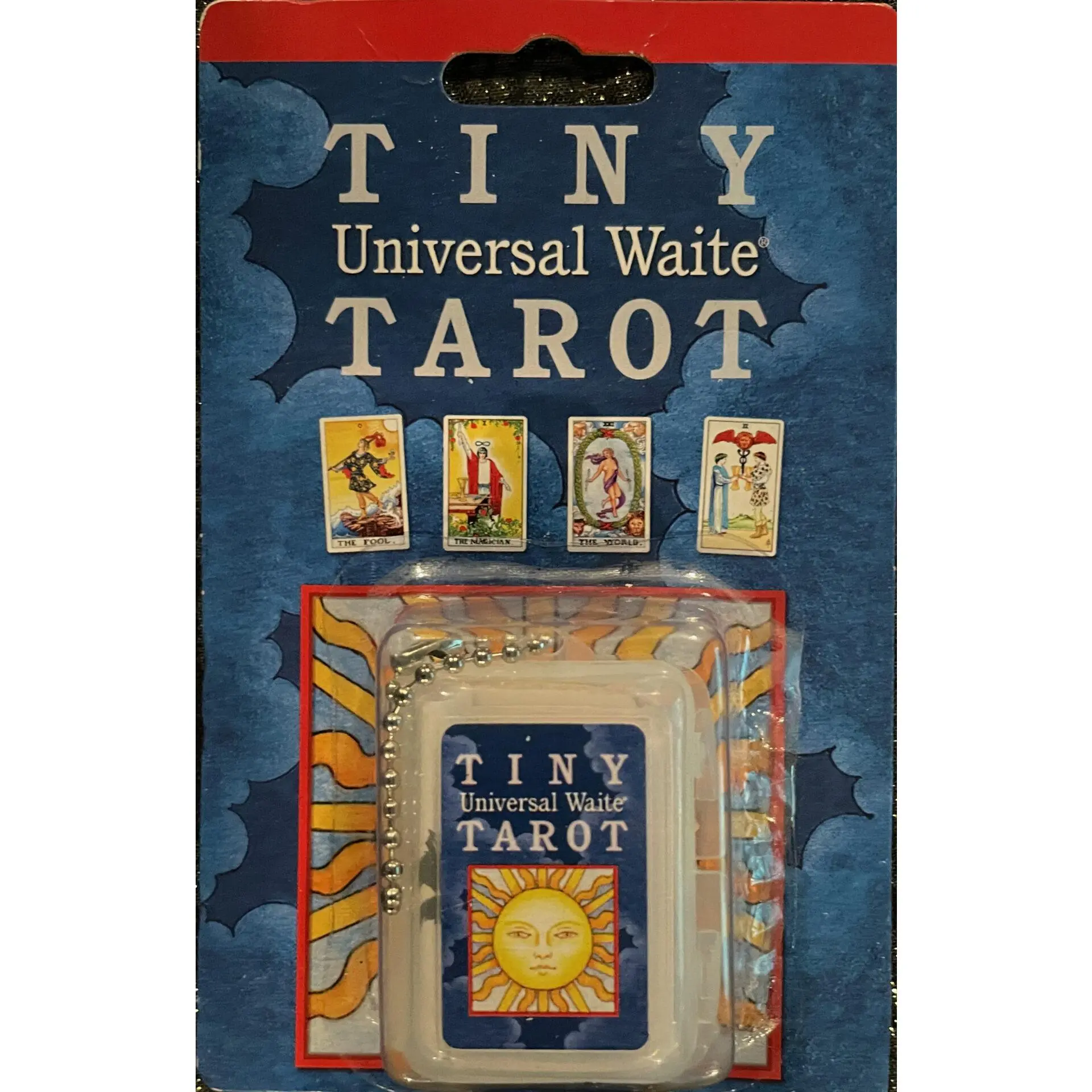 Tiny Universal Waite Tarot Keychain — 78-Card Mini Deck