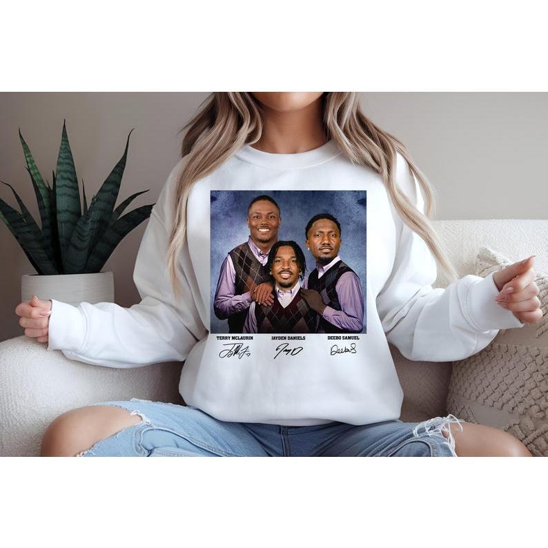 T-shirt and Sweatshirt Deebo Samuel Jayden Daniels Terry McLaurin Football Shirt, Washington Step Bros Tee, Funny Football Gift Unisex