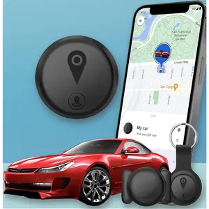Mini GPS Tracker for Vehicles Hidden Portable Car Tracking Device Splashproof Works with iOS Find My No Monthly Fee No SIM Card Needed Black