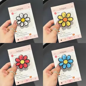 Cute Daisy Flower Magsafe Phone Grip Set – Magnetic Pop Socket & Kickstand – Spring Gift