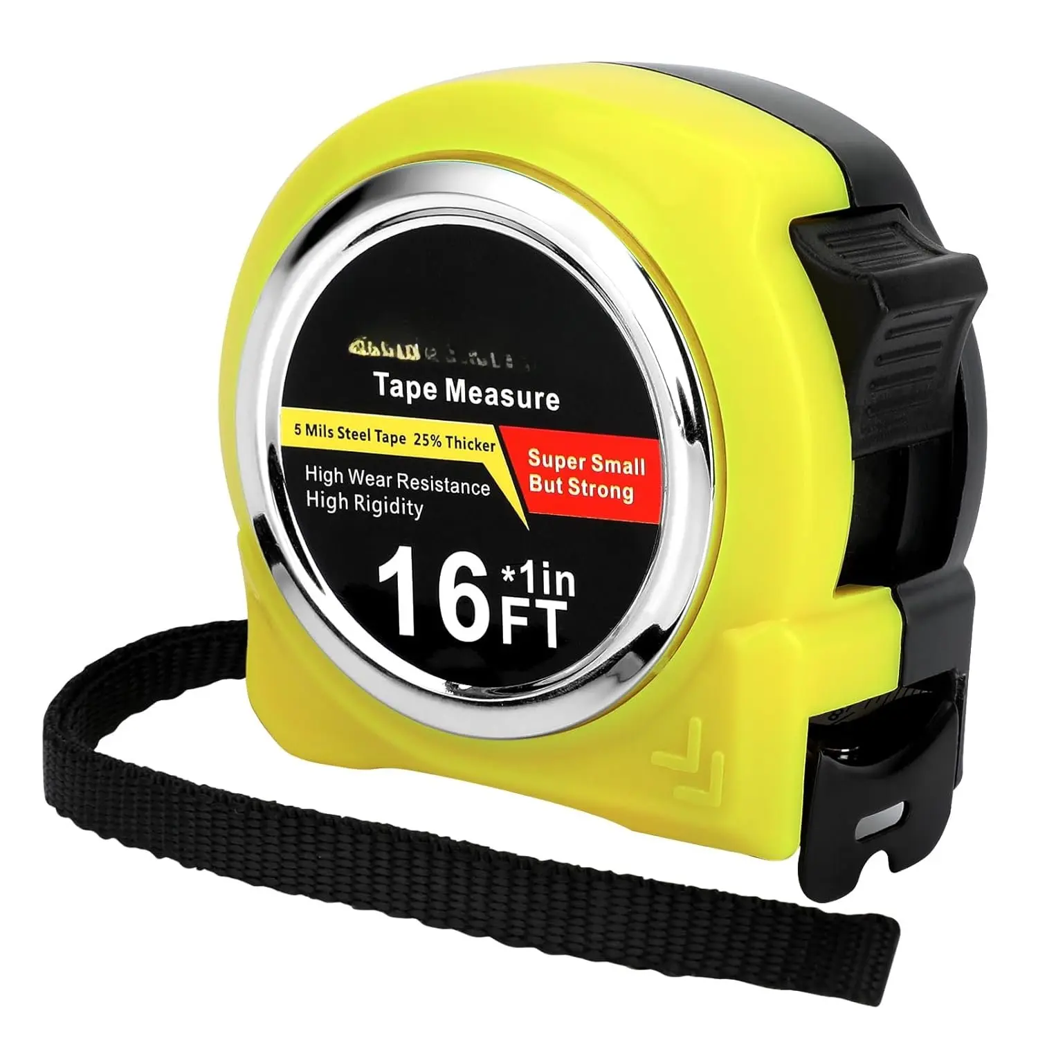 Tape Measure with Fractions 1/8, Measuring Tape 16 FT, 1 Inch/25mm Wide  Measurement Tape, Easy Read, Small, Local Design with Fractional Read,  for Around The House and Carpenter