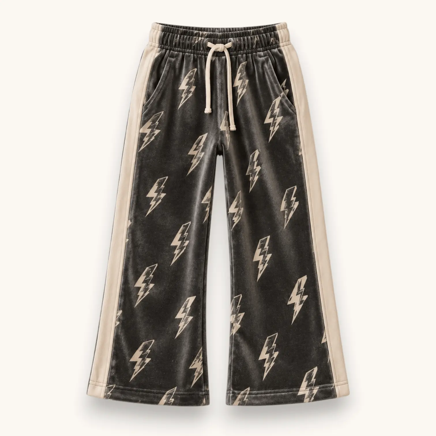 Thunderbolt Velvet Retro Sweat Pant