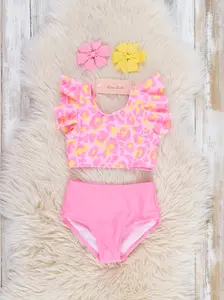 Sunshine Leopard Ruffle Swimsuit