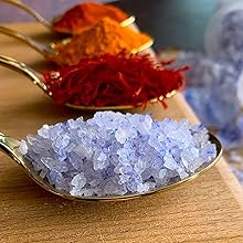 Ancient Blue Salt – Rare Mineral Treasure | High Potassium, Low Sodium, Pure & Unprocessed | Gourmet-Grade by Richure 100g (3.52 oz)