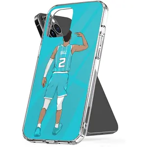 Phone Case Lamelo TPU Ball Shockproof Hornets Cover Accessories Transparent Compatible with iPhone SE 7 8 X XR 11 12 13 14 15 16 Plus Mini Pro Max Samsung Galaxy Note S9 S10 S20 S21 Ultra Plus Cellphone Protective