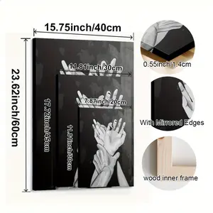 1pc, Wrapped Canvas Frame, Passionate Nude Couple Art Poster Theme Canvas wall art. Suitable for Home, Office, Cafe and Bedroom Decor. Three sizes are available
